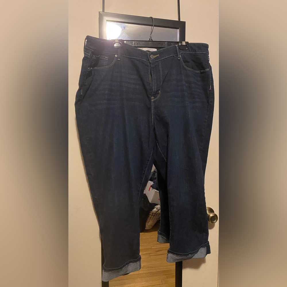 Women's Blue Cropped Jeans